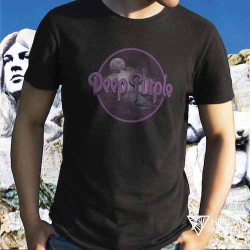 Deep purple polera negra 04
